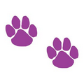 Two Purple Paws Temporary Tattoo
